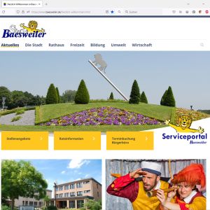 baesweiler.de-screen